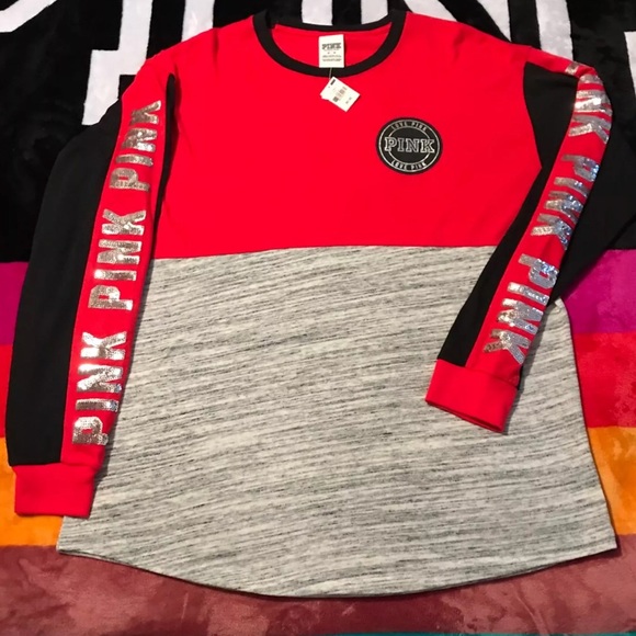 Victoria Secret Pink Bling Campus Shirt - Picture 4 of 7