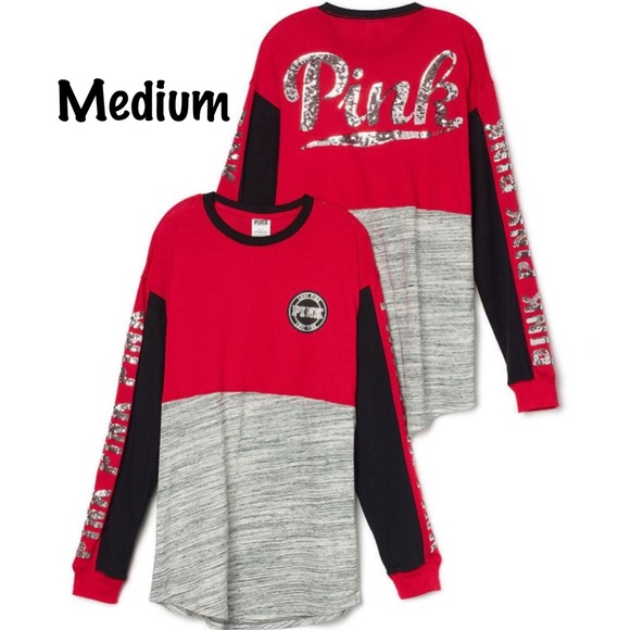 Victoria Secret Pink Bling Campus Shirt - Picture 2 of 7