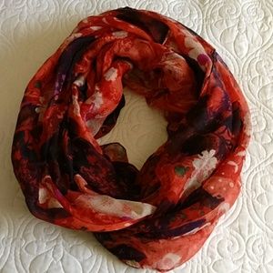 Floral infinity scarf