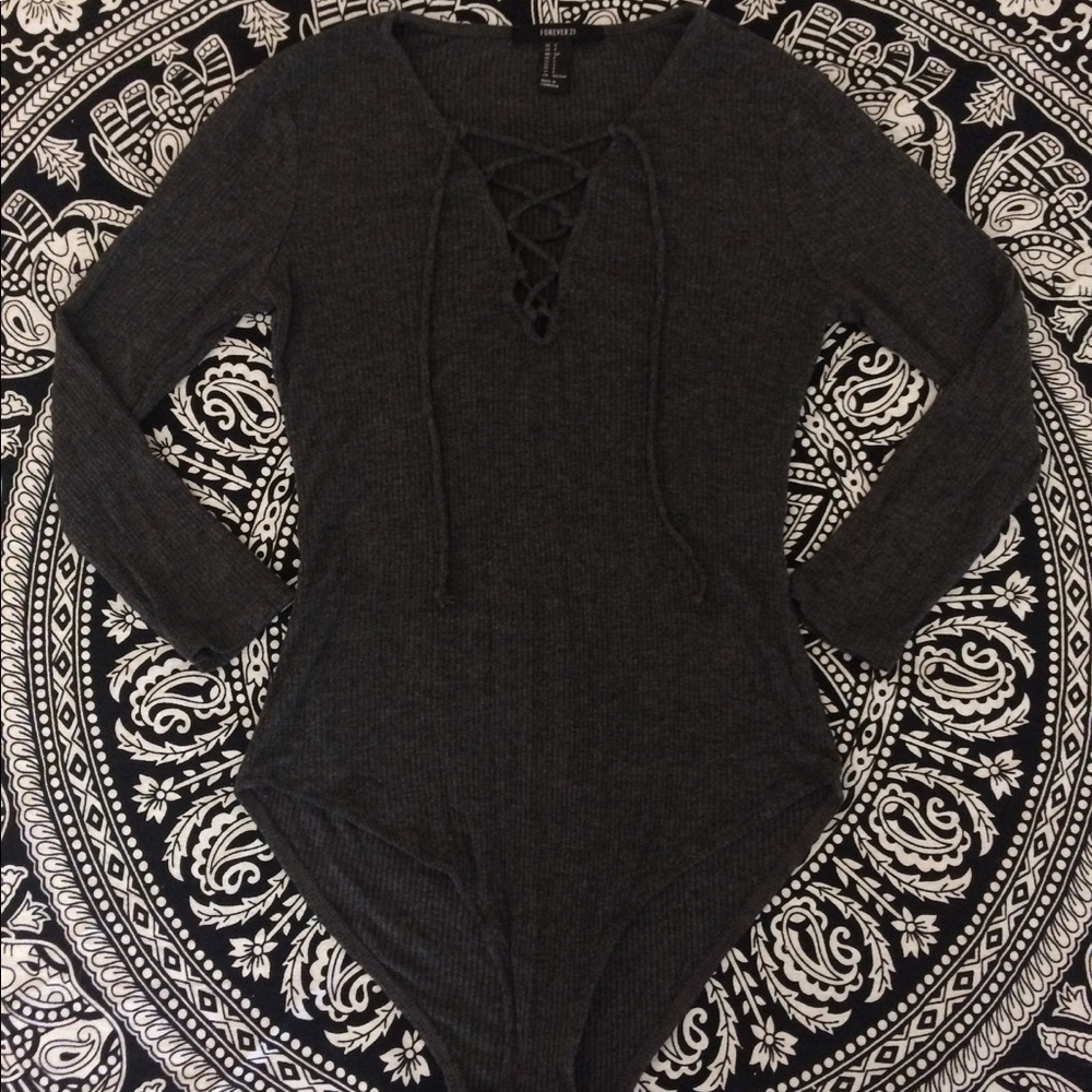 Dark grey bodysuit