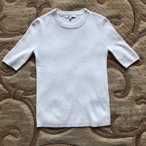 madewell short sleeve sweater