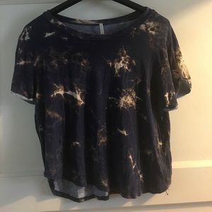 Acid wash crop top