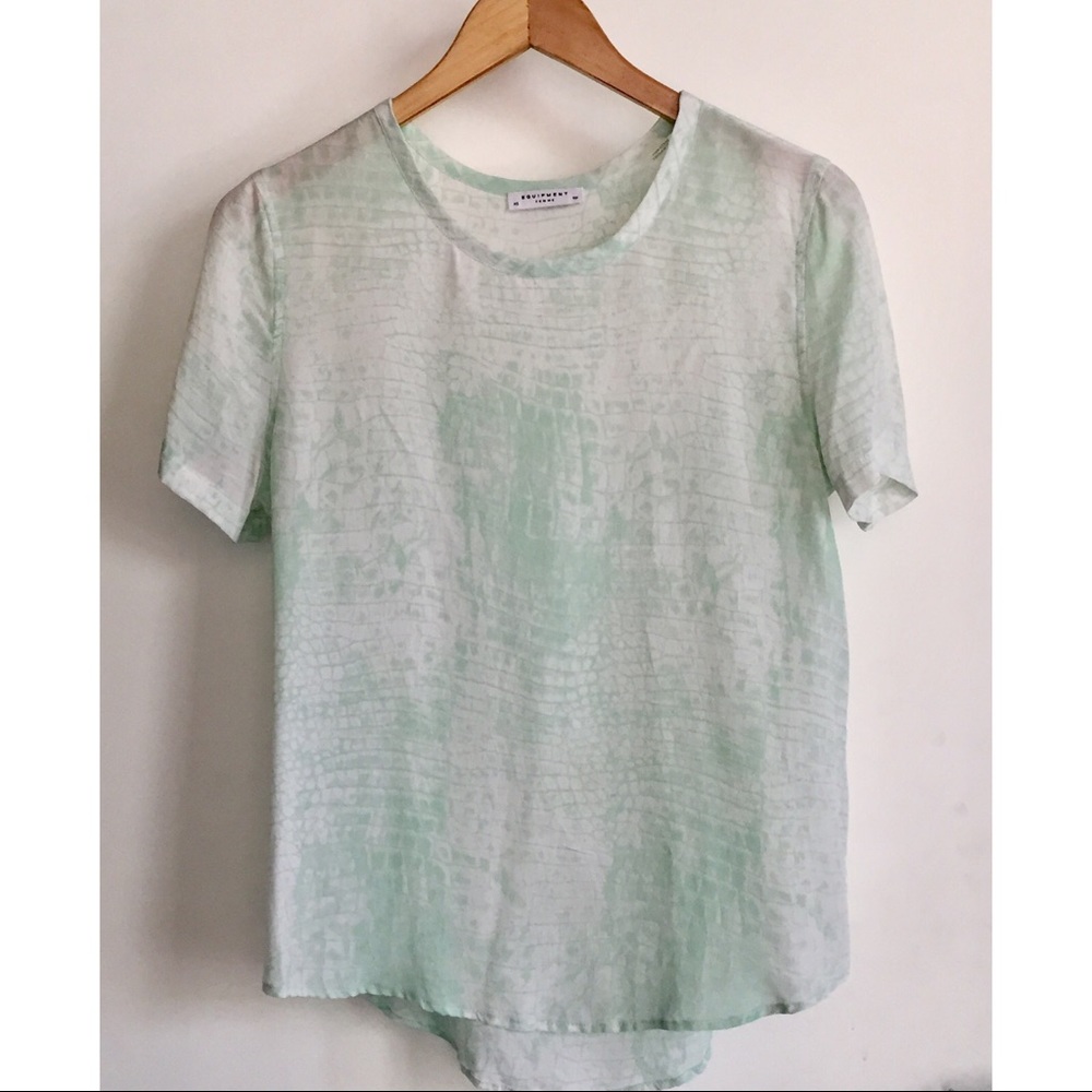 Equipment silk t shirt xs