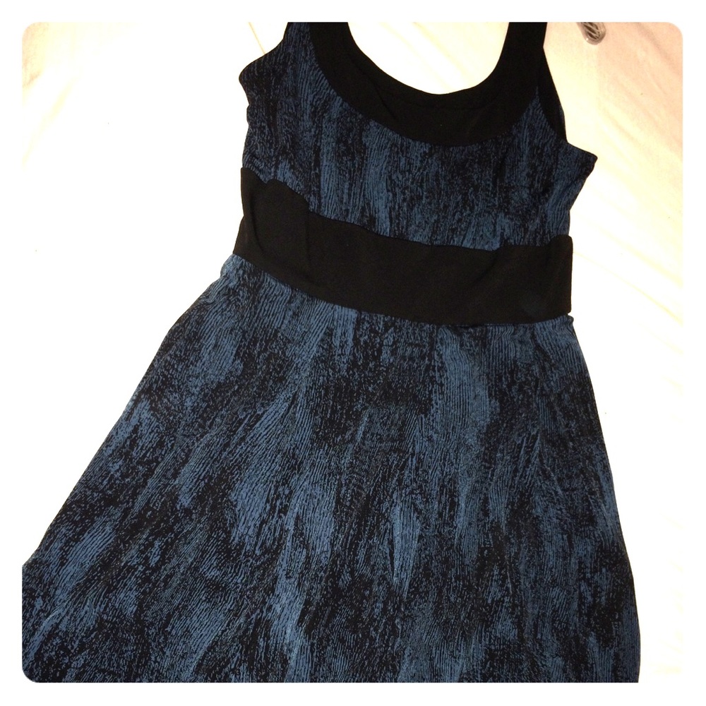 Navy and black party dress size 8p