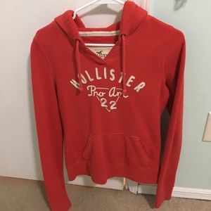 Red hollister hoodie