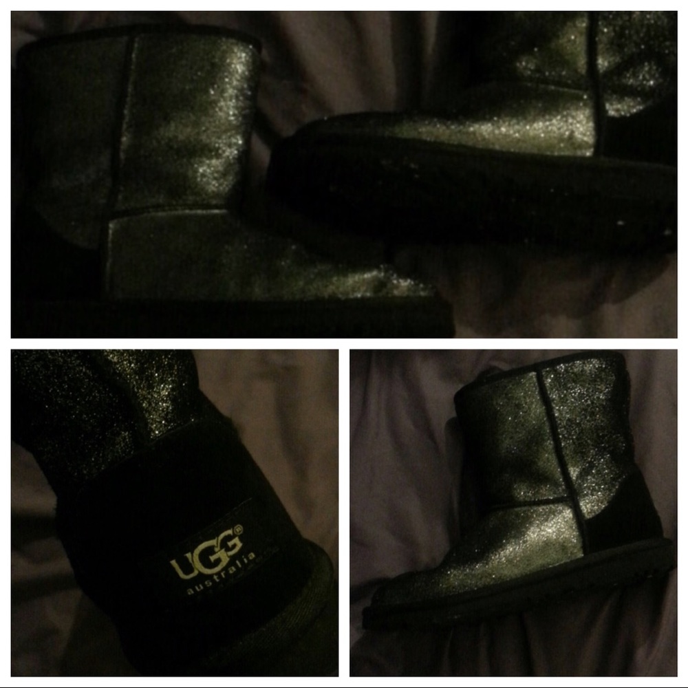 Black bling uggs