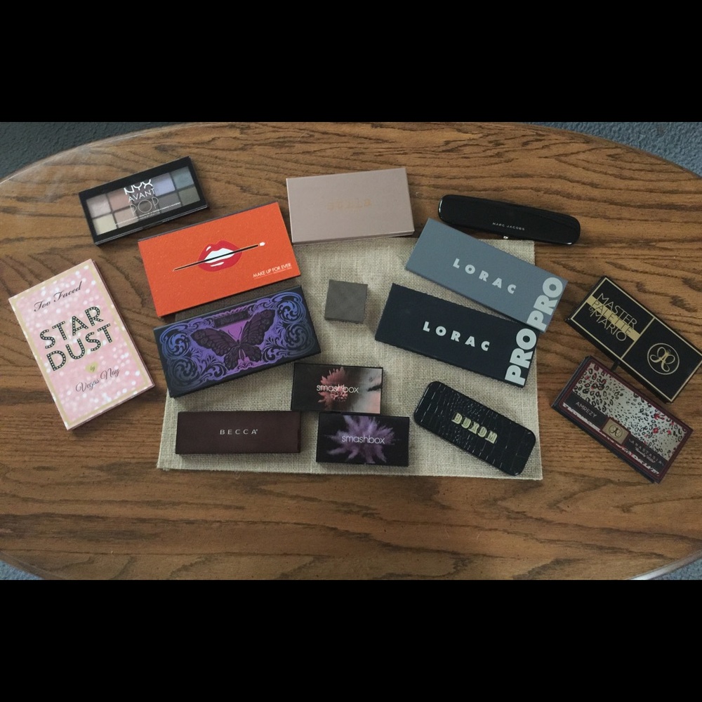 Lot of Gently Used Eyeshadow Palettes