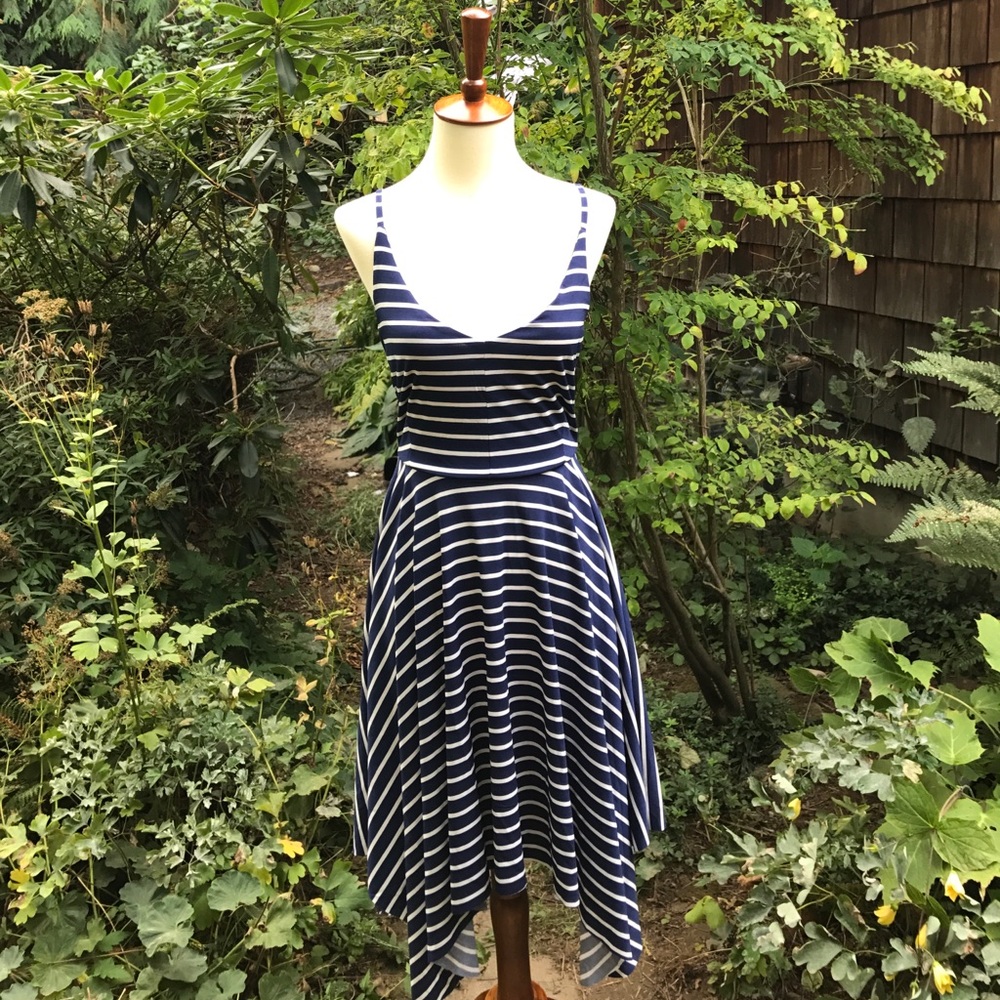 Low back Striped Dress