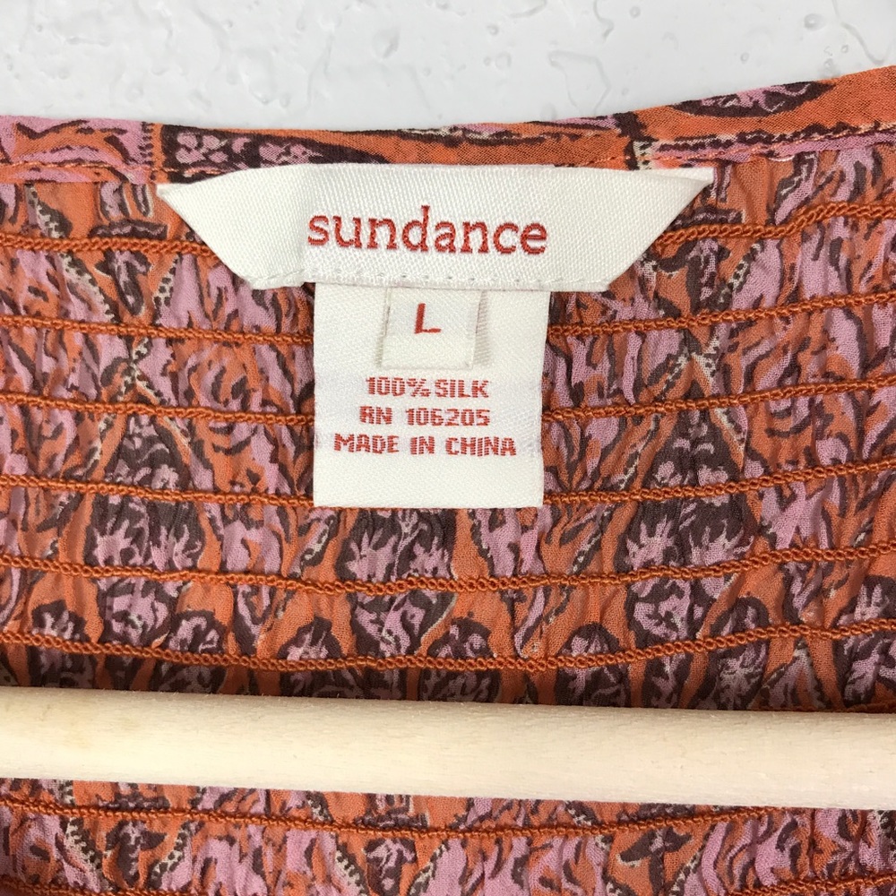 {Sundance} Silk Geo Long Sleeve atop - Picture 5 of 6