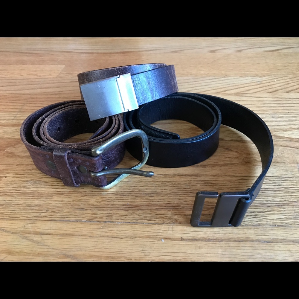 A bag of belts