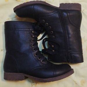 Vegan Leather Combat Boots!