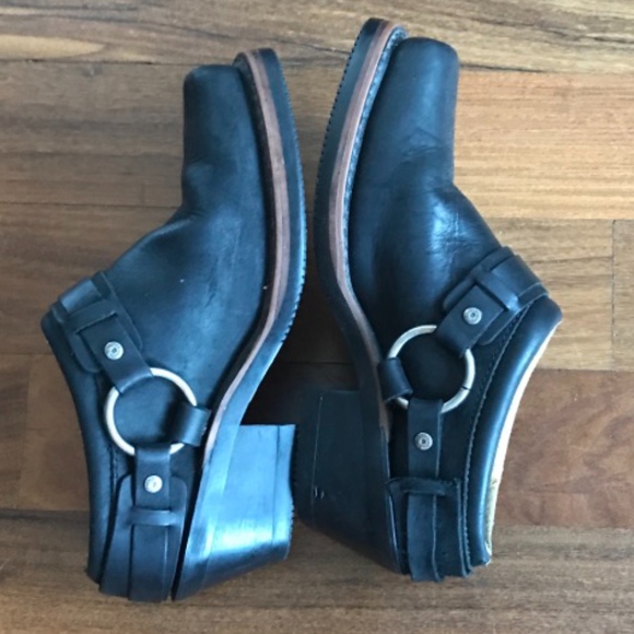 Harley Davidson biker mules w silver Harness sz 7 - Picture 6 of 8