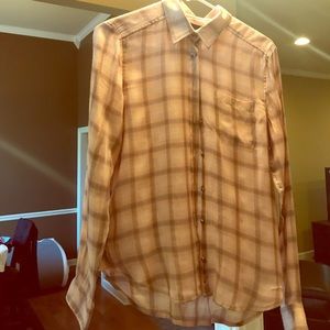 American Eagle Women's Shirt Plaid Flannel SOFT American Eagle Women's Shirt Plaid Flannel SOFT