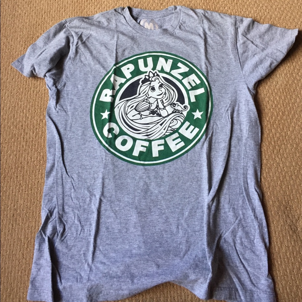 Rapunzel and Starbucks inspired shirt
