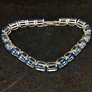 Monet Aquamarine Tennis Bracelet Monet Aquamarine Tennis Bracelet