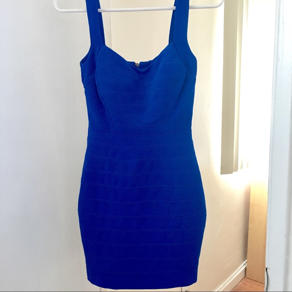 Blue Body Con Dress
