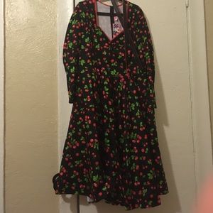 FINAL SALE! Pinup Girl Clothing Cherry Dress NWT
