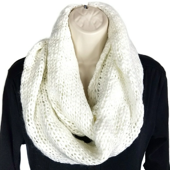 BCBGeneration Accessories - BCBGeneration White Infinity Scarf