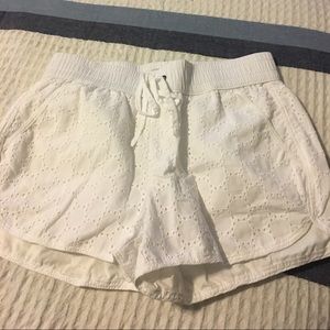 White pattern shorts