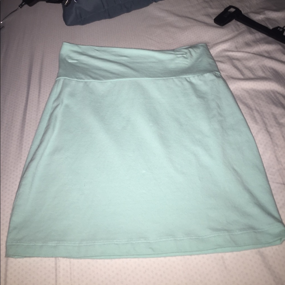 Charlotte Russe teal mini skirt (size s)