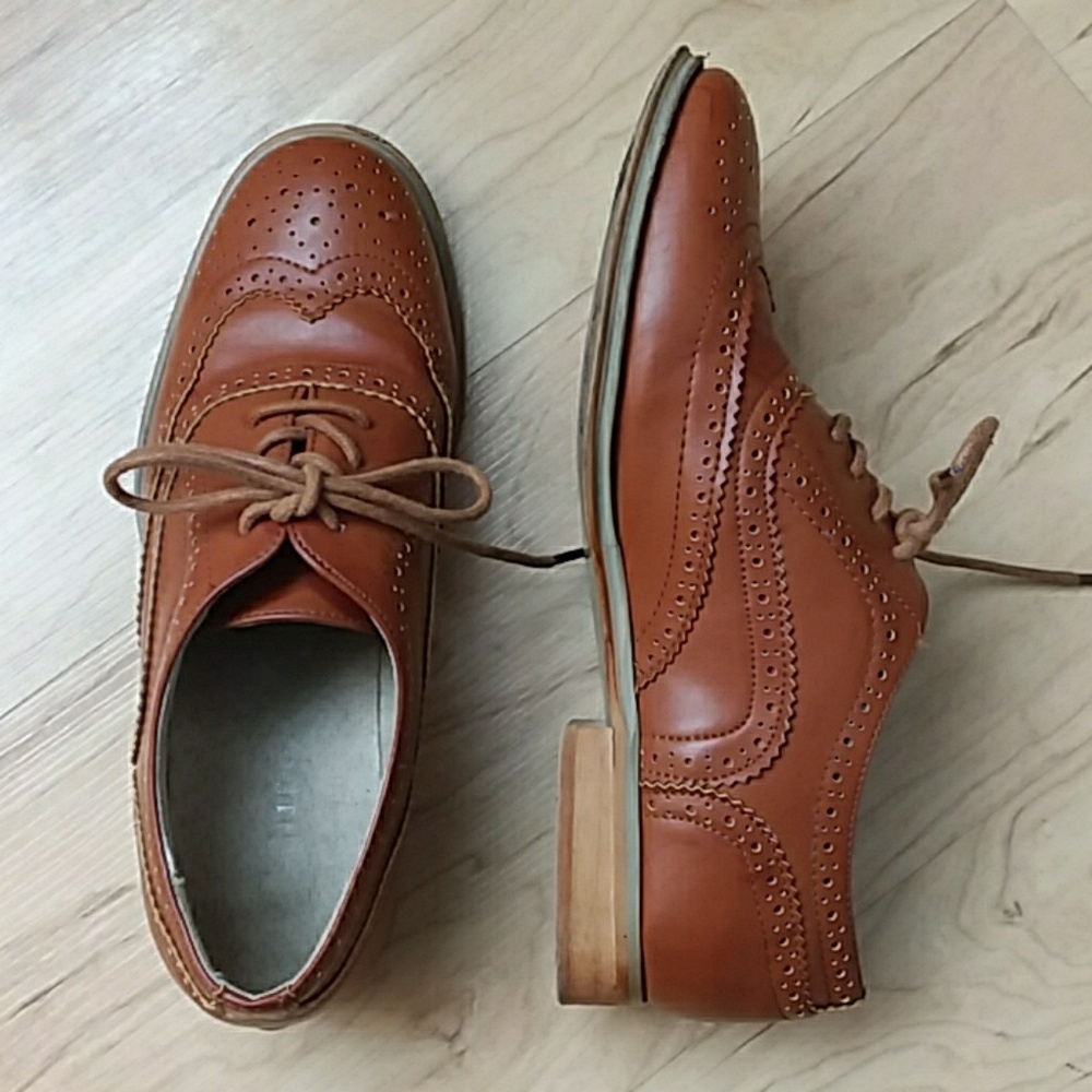 Cognac Oxfords