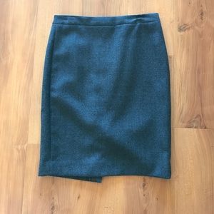 Heather grey j Crew “No. 2 Pencil” skirt