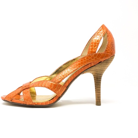 Steve Madden "Demurre" Snake Skin High Heel Sandal - Picture 4 of 8