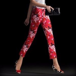 JCrew Cherry Blossom City Fit Capri