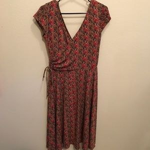 Faux wrap dress