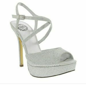 I.Miller Silver Studded Platform Sandal (NEW)