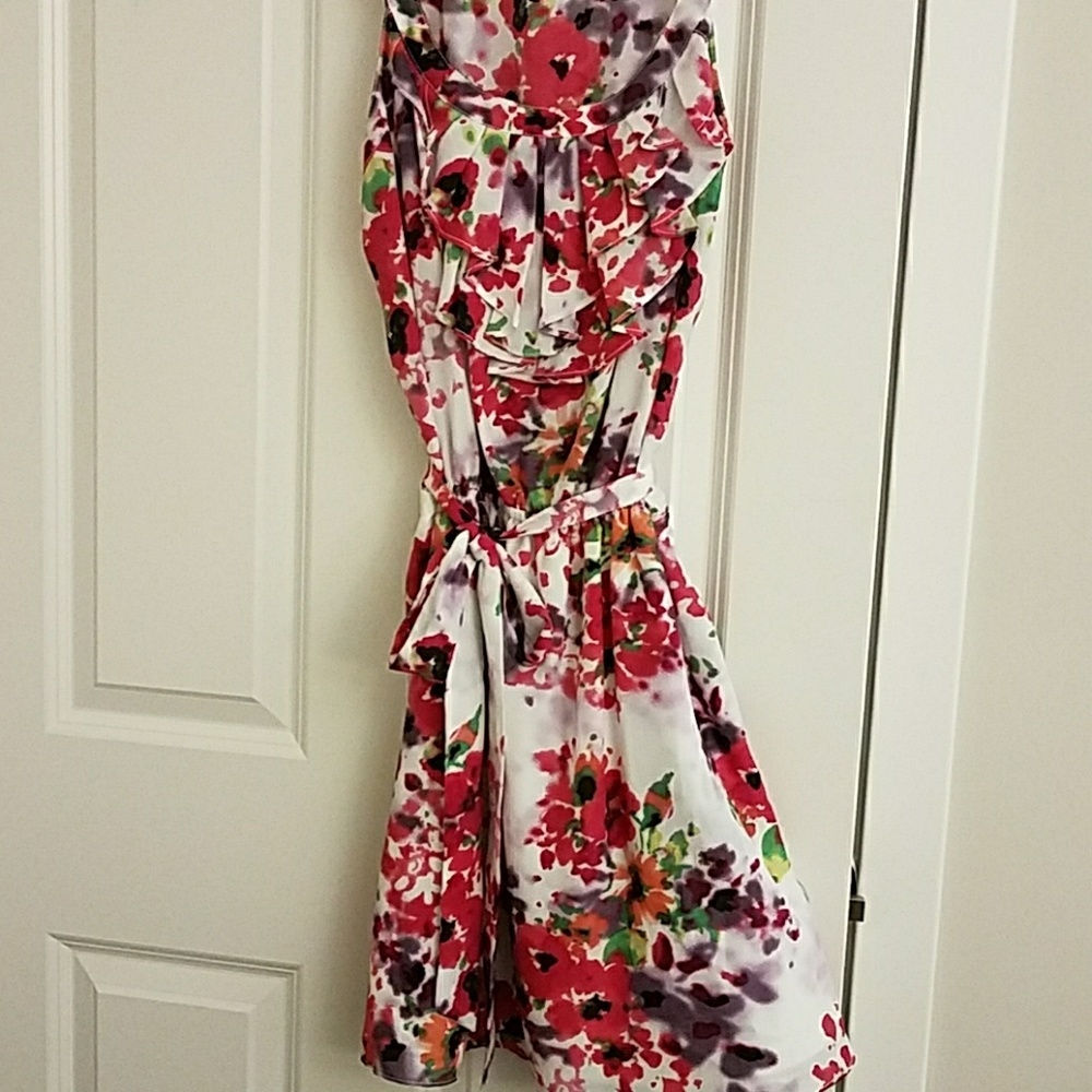 Express Floral Ruffle Dress