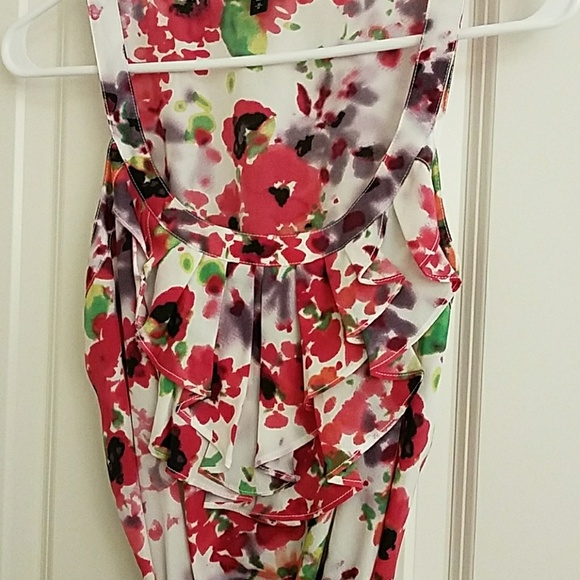 Express Floral Ruffle Dress - Picture 2 of 6