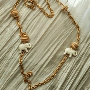 Vintage costume jewelry long necklace