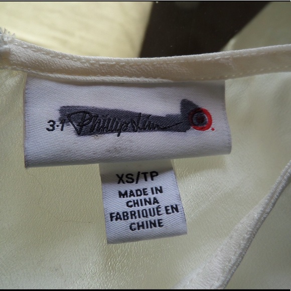 3.1 PHILLIP LIM for Target Off White Ruffle Top XS - Picture 6 of 7