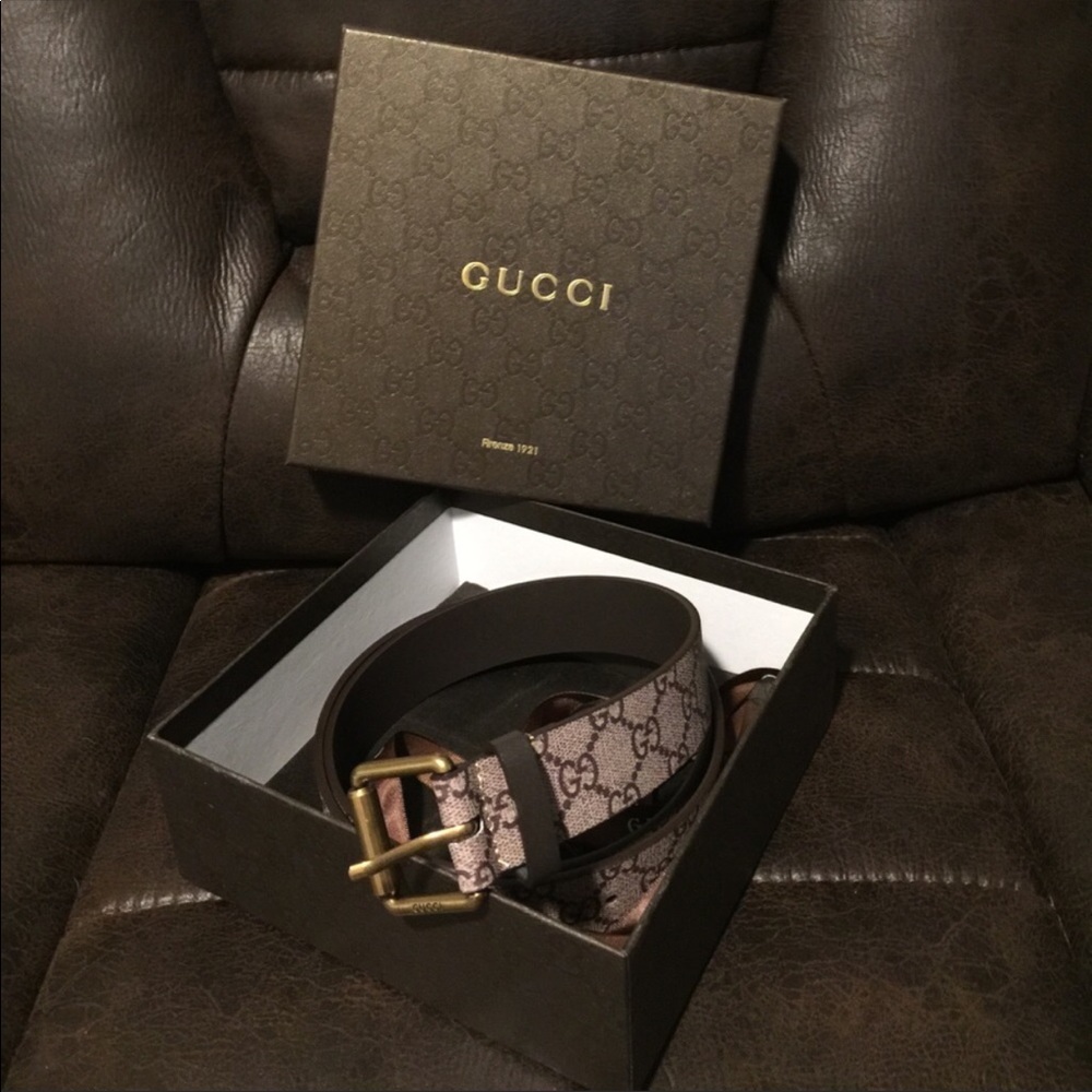 Gucci belt monogram