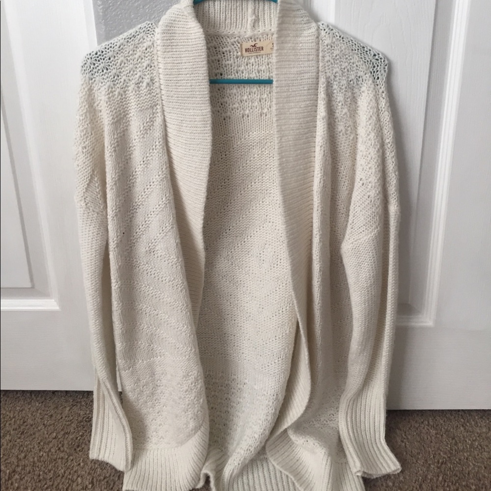 Hollister Co Cream Cardigan