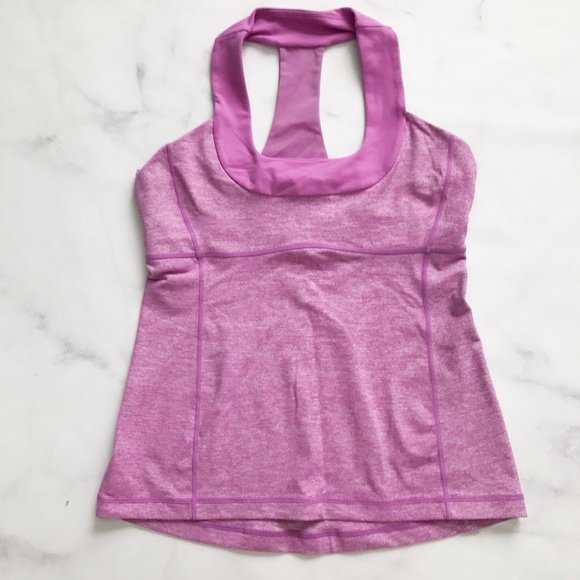 ❌SOLD❌ Lululemon Scoop Tank Heathered Ultraviolet - Picture 2 of 7