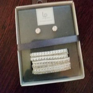 New in box-VANITY wrap bracelet & earring set