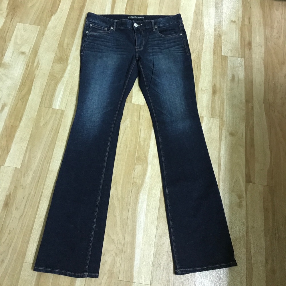 Express Barely Boot Stella Low Rise jeans