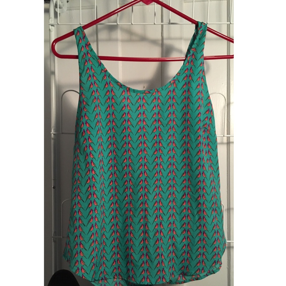 ❌TRADED❌SPRING WILL BE HERE SOON! 💐Bird tank top