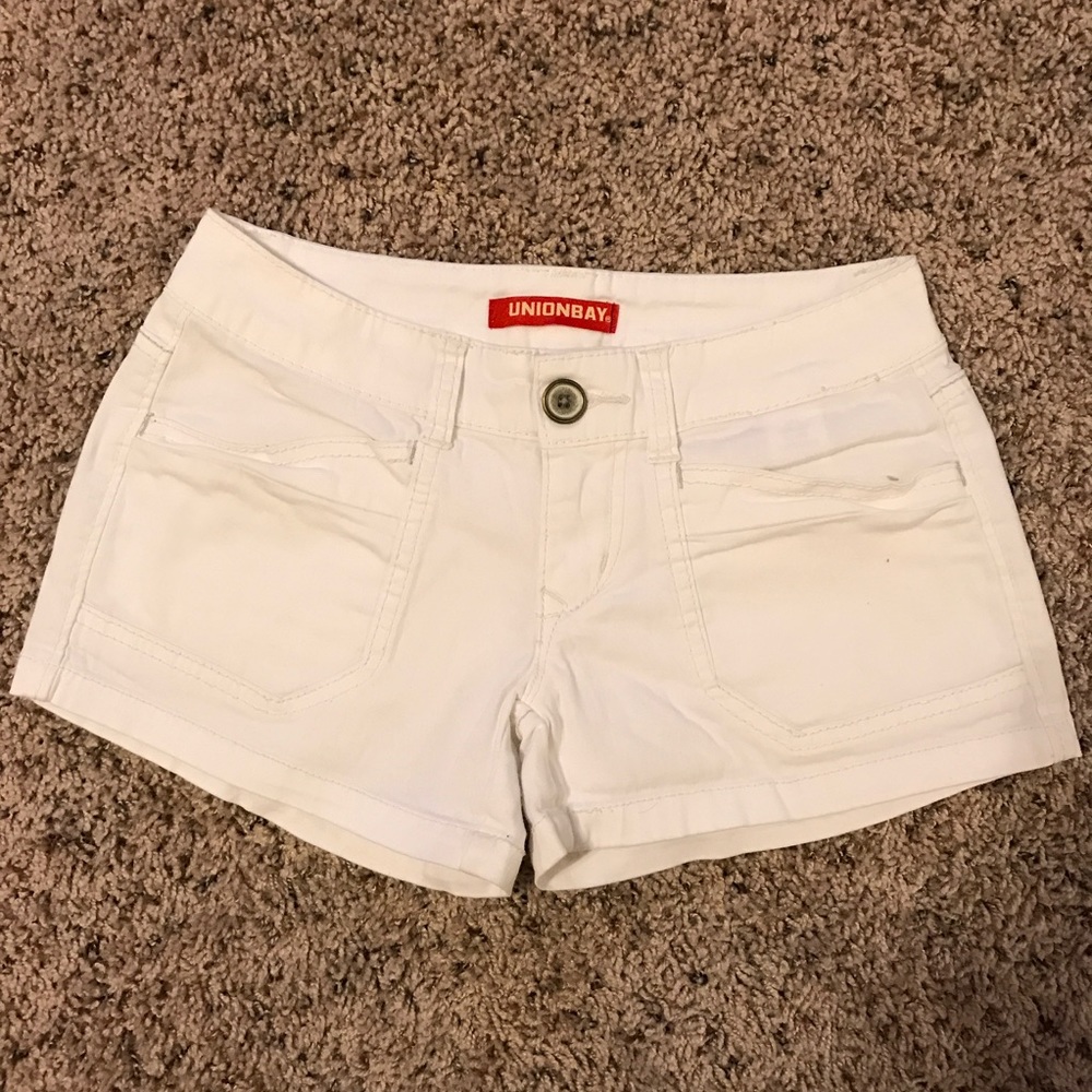White Union Bay Short Jean Shorts