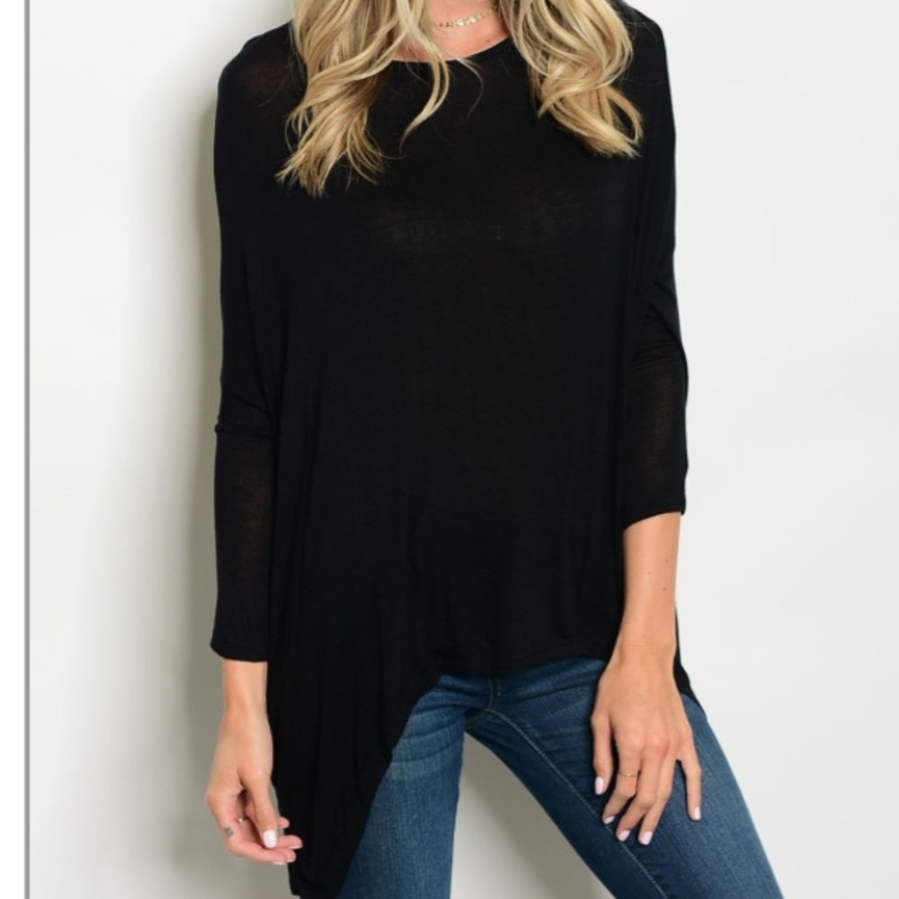 CLEARANCE Gorgeous Black Dolman Top