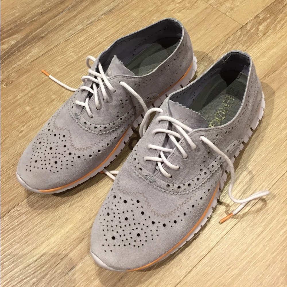 Cole Haan Zerogrand Lavender Suede Shoe