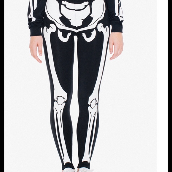 RARE ! AA glow in dark skeleton leggings 👻 - Picture 1 of 4
