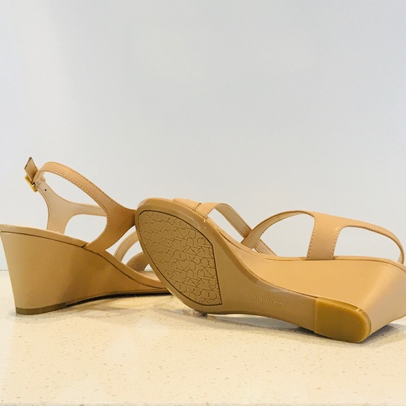 CALVIN KLEIN WOMEN'S PAMILLA WEDGE SANDAL NIB - Picture 6 of 7