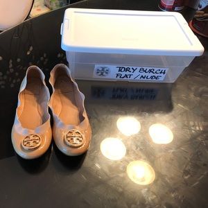 Tory Burch Nude Flats