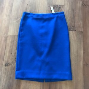 Blue J Crew “No. 2 Pencil” skirt