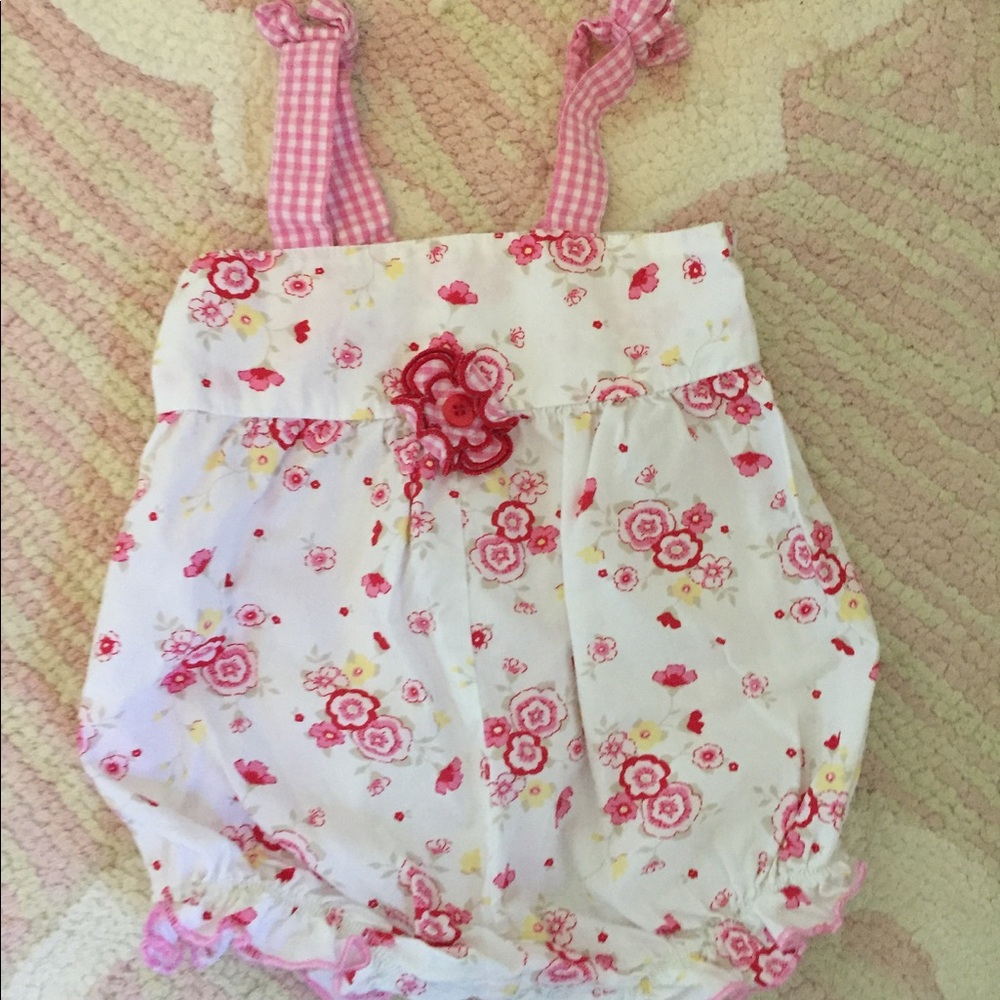 Baby girl summer flower jumper