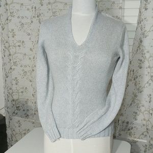 Banana Republic gray petite knit sweater XS