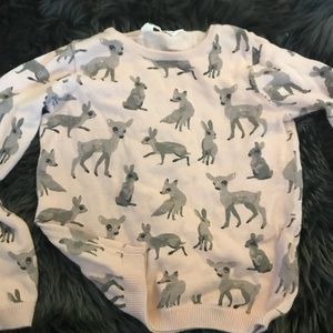 Cute blush colored fawn sweater